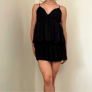 Lucy in the Sky Black Mini Dress